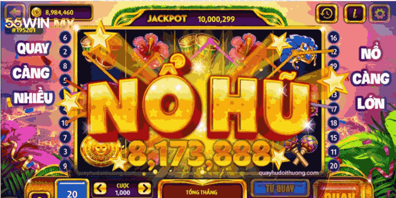 Nổ hũ 55WIN cung cấp tỷ lệ trả thưởng hấp dẫn